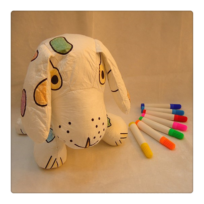 Graffiti Toys Cultivate The Fun Of Parent-Child Painting Cute Big Flower Dog Development Puzzle Factory Direct Sales