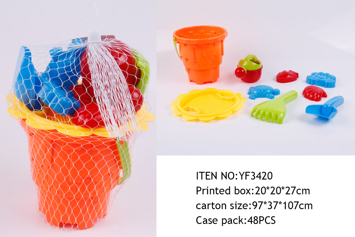 Factory direct sale 3420 beach toy set of 9 pieces full figure