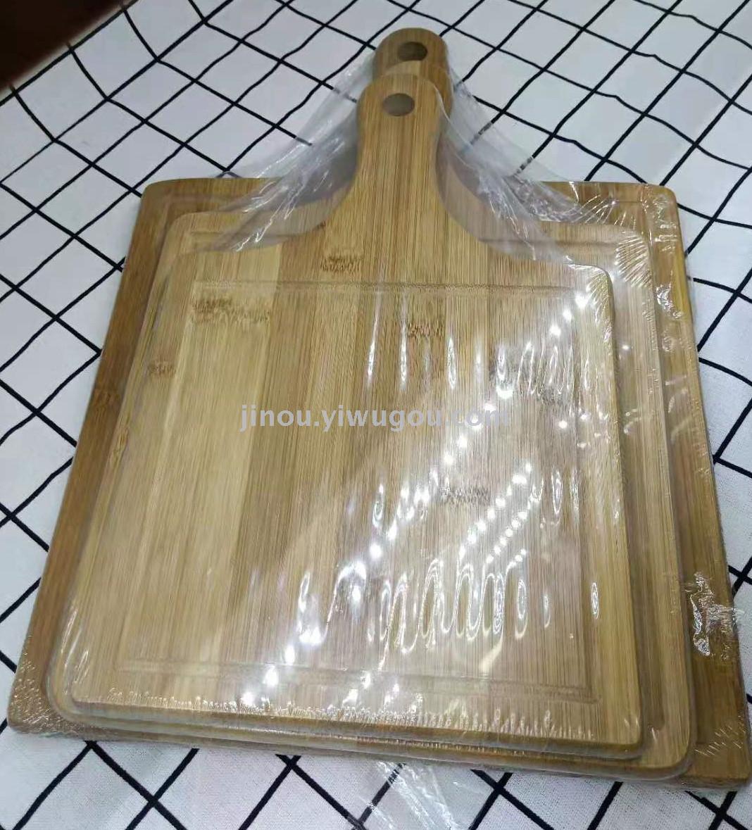 Bamboo pizza board and cutting board