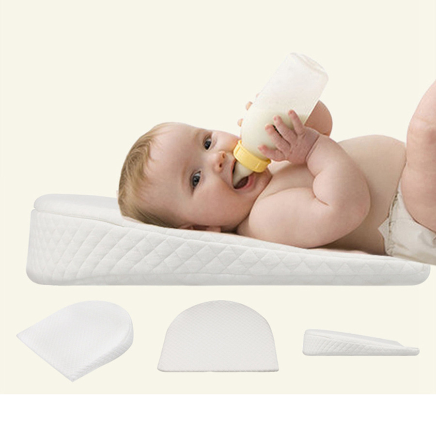 Anti-spitting baby pillow, triangular slope baby pillow, memory foam baby pillow, baby feeding pillow, cross-border bestseller Specification image