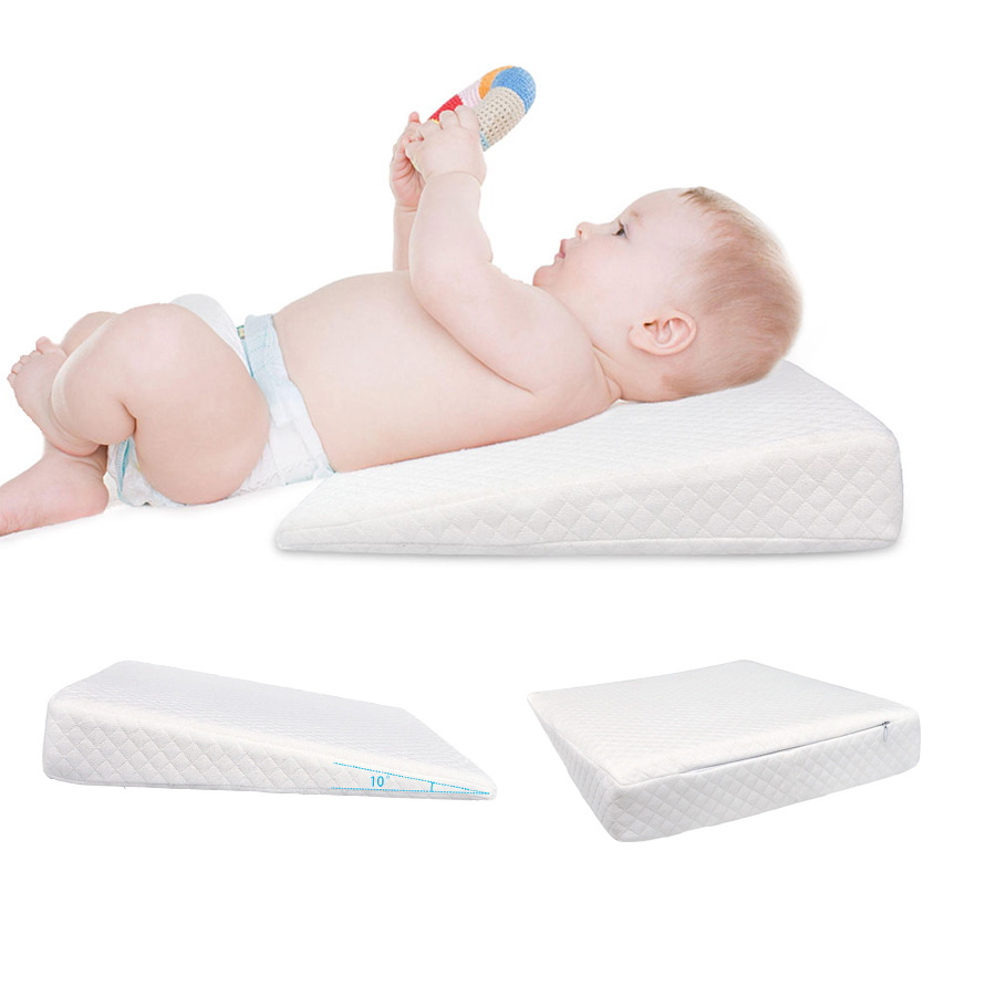 Anti-spitting baby pillow, triangular slope baby pillow, memory foam baby pillow, baby feeding pillow, cross-border bestseller