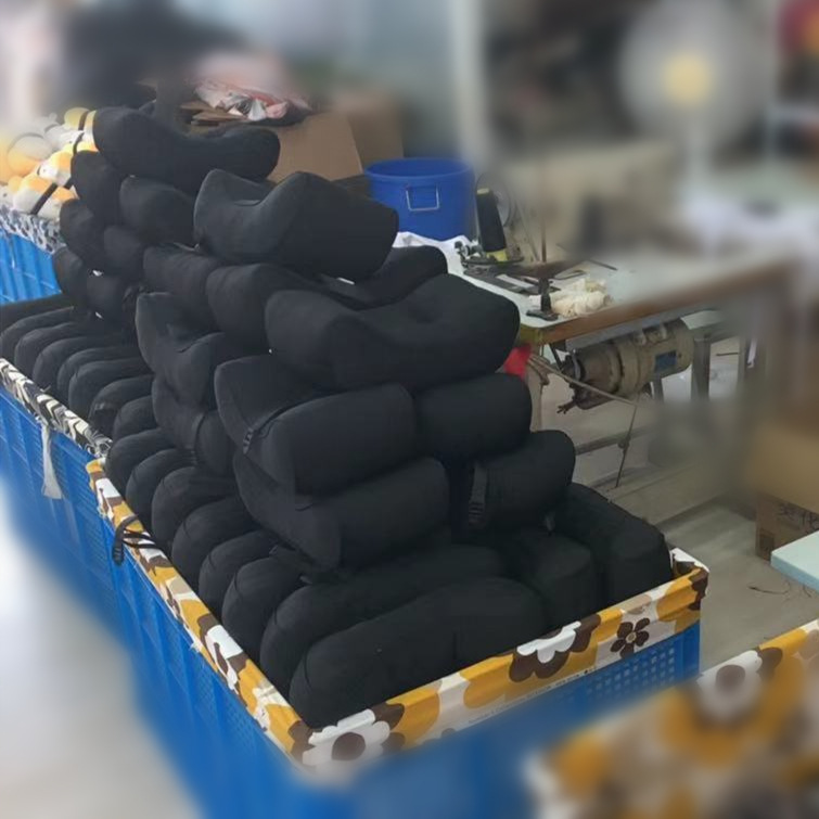 Export to Japan latex memory foam car lumbar support pads, car lumbar backrests, office seat lumbar supports Specification image