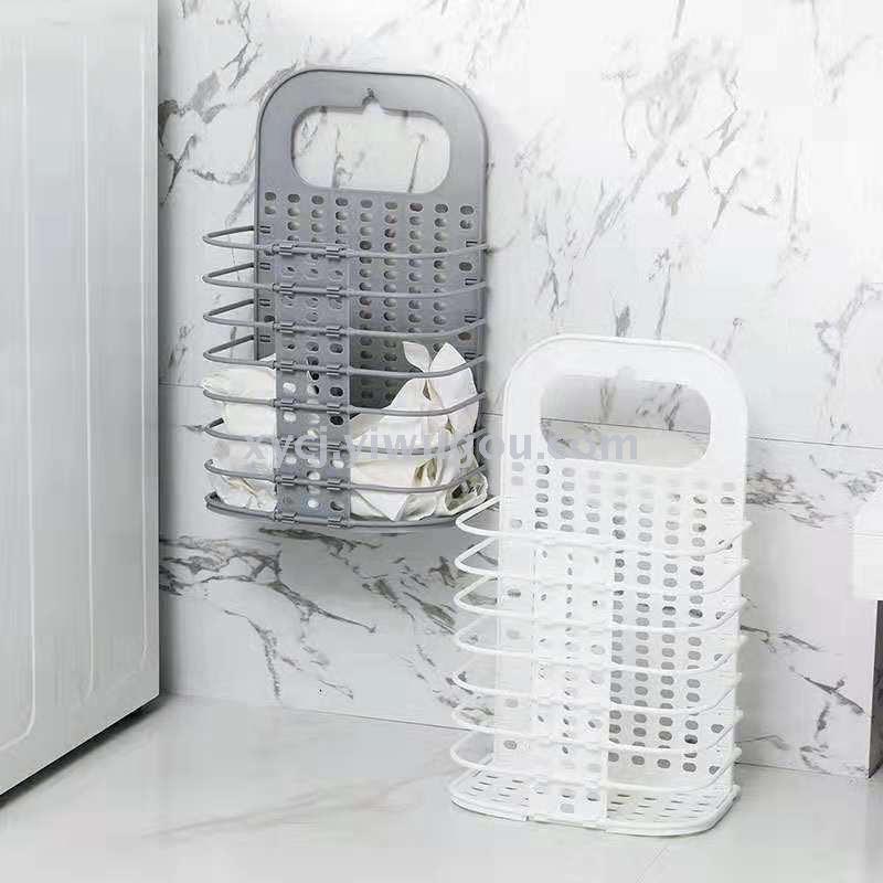 Wall-mounted folding dirty clothes basket Application Scenario