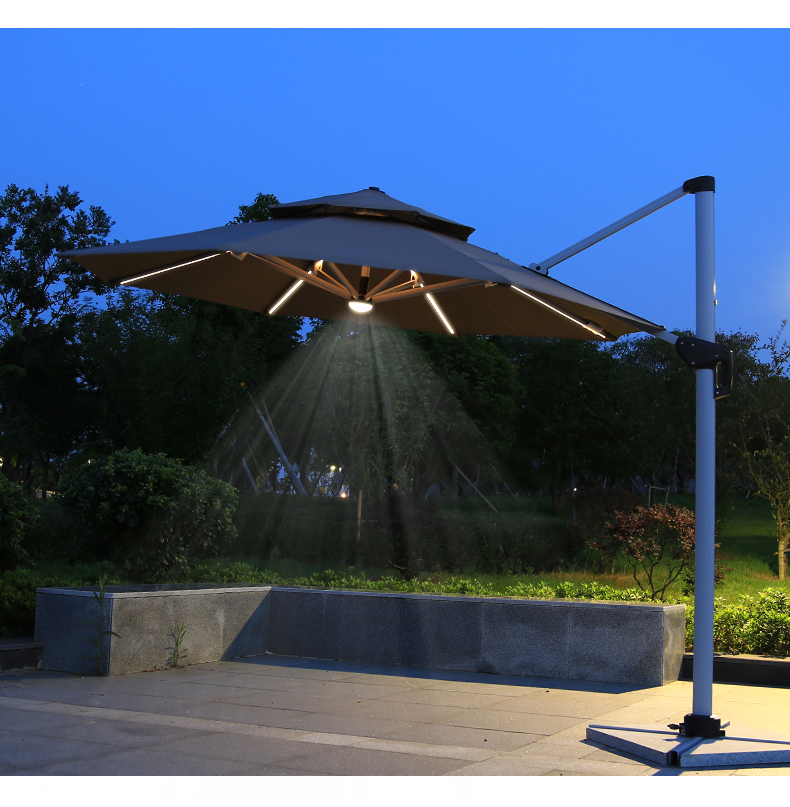 野人谷 户外遮阳伞 室外庭院伞 大罗马伞 岗亭摆摊伞花园露台别墅