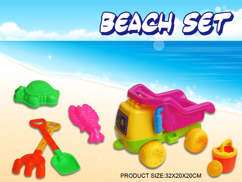 Factory direct sale 8295-12B Beach Toy Set, 6-piece beach set full figure