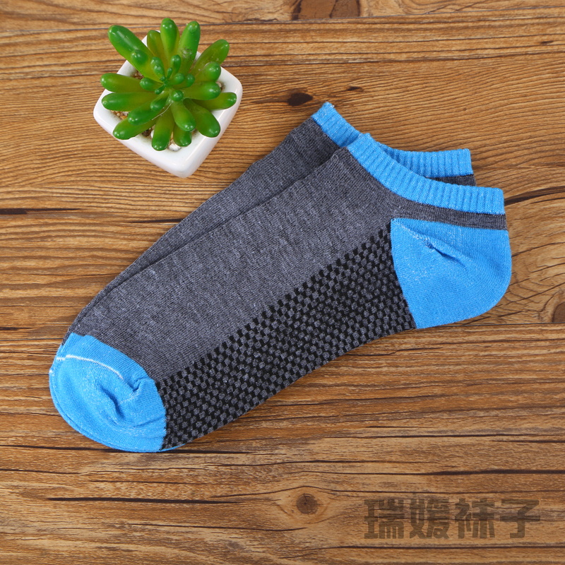 Cotton socks, men's boat socks, men's summer sweat-absorbing and breathable sports short socks, men's invisible men's socks Item Picture