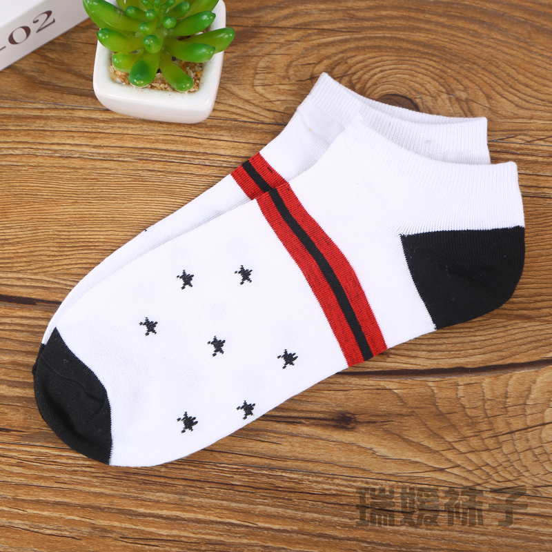 Men's socks, cotton socks, boat socks, spring and summer low-top, shallow-mouthed, invisible, summer thin, short-sleeved, anti-odor sports socks Item Picture