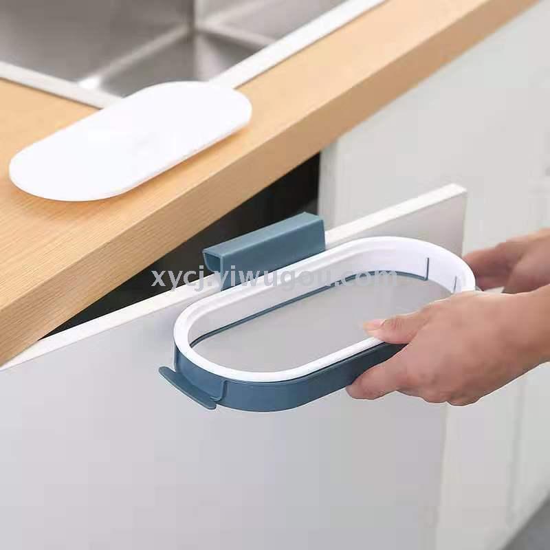 Cabinet door trash hanger