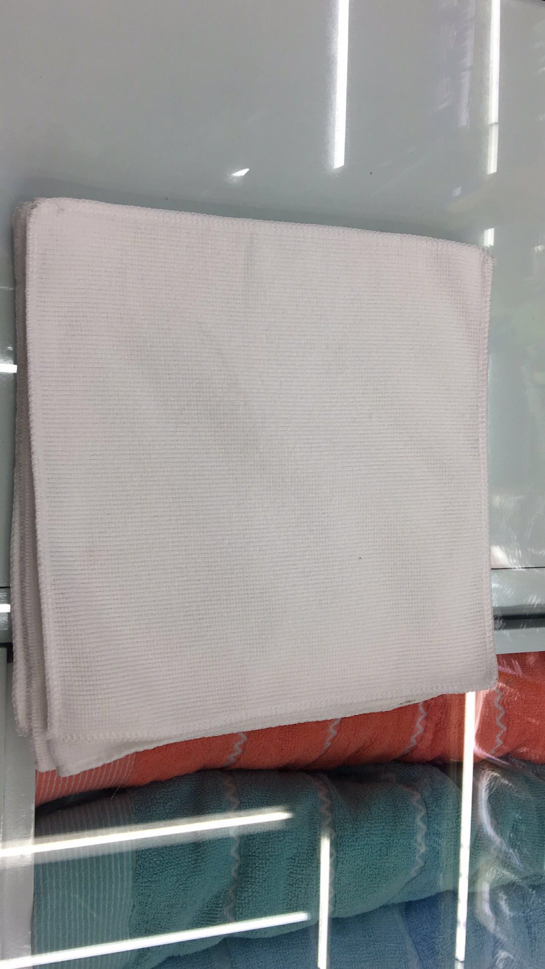 Venta directa de fábrica microfibra pura blanco pañuelo de regalo publicidad pañuelo