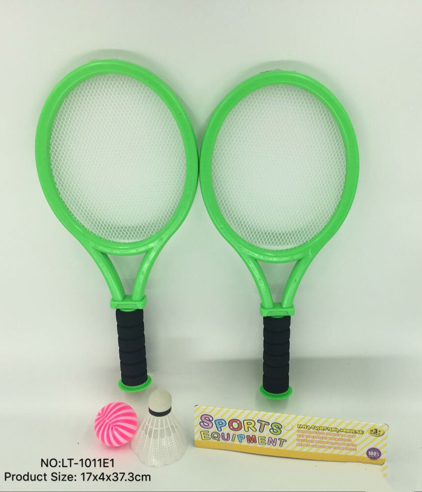 The LT-1011E1 indoor and outdoor sports toys for parent-child interaction, badminton and table tennis rackets, are selling well on Taobao full figure
