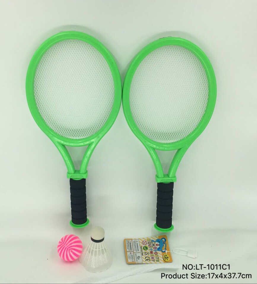 Factory direct sale LT-1011C1 Indoor and outdoor sports, parent-child interactive badminton and table tennis racket toys full figure