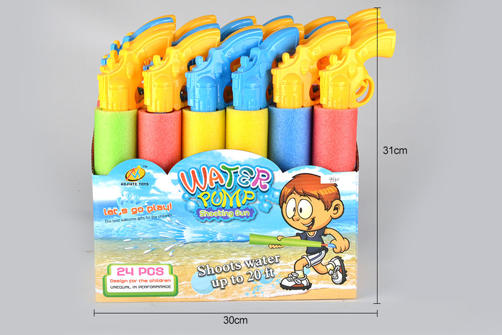 Factory direct sales of children's vacuum sponge water cannon, water suction gun, water battle pressure, long range, summer EVA pearl cotton full figure