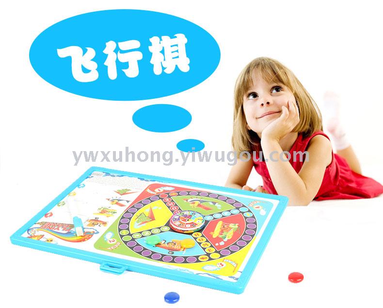 定制多功能飞行棋陀螺骰子绘画板 儿童早教玩具多功能磁性写字板