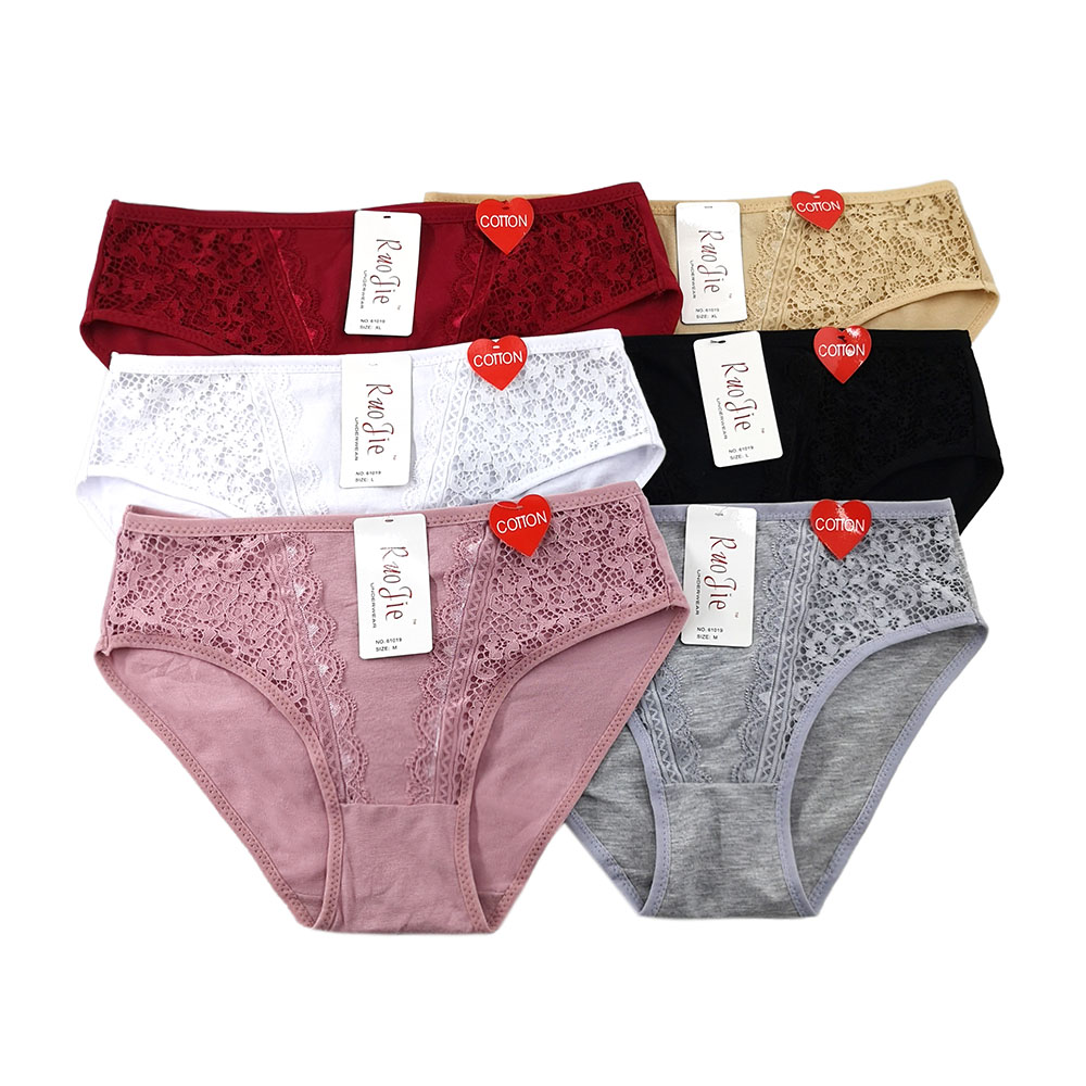 Lace triangle sexy low-rise women's panties South Korea OEM women's bra underwear underwear set Item Picture
