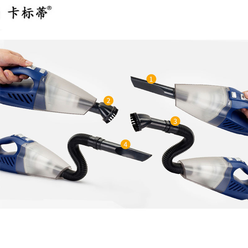 مكنسة كهربائية صغيرة ذات قدرة عالية محمولة على مركبة بمكنسة كهربائية جافة وجافة Specification image