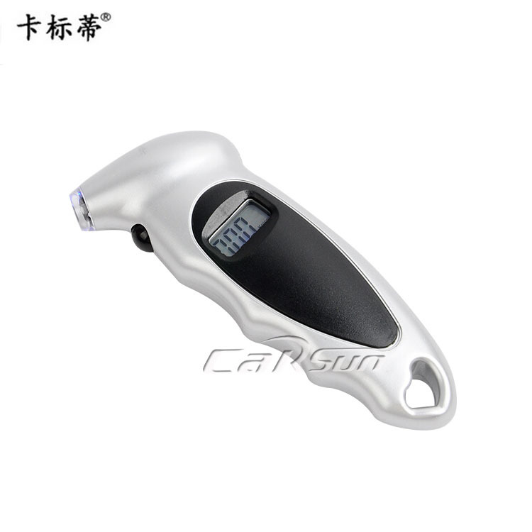 Portable digital display tire pressure monitor for vehicles, car tire pressure gauge