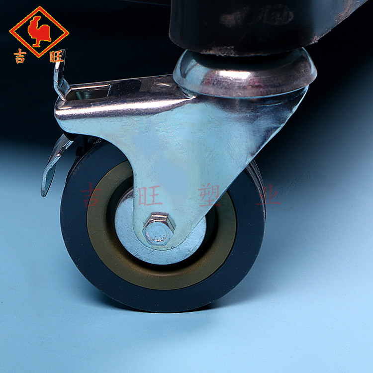 Large thickened plastic aluminum tube three-layer dining cart, hotel bowl collection cart, office trolley, mobile tools Application Scenario