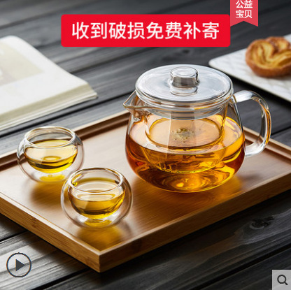 Glass teapots, heat-resistant high-temperature flower teapots, household tea-water separation and brewing teapots, Arabic teapots Application Scenario