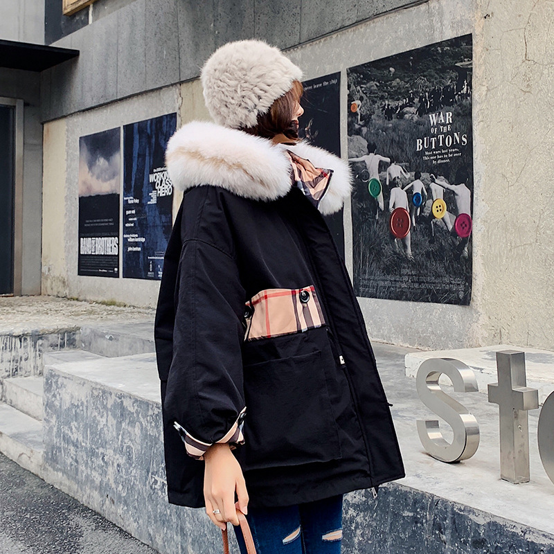 Off-season special sale: Women's short, oversized, 2019 new fox fur slimming, Korean style, trendy thickened jacket