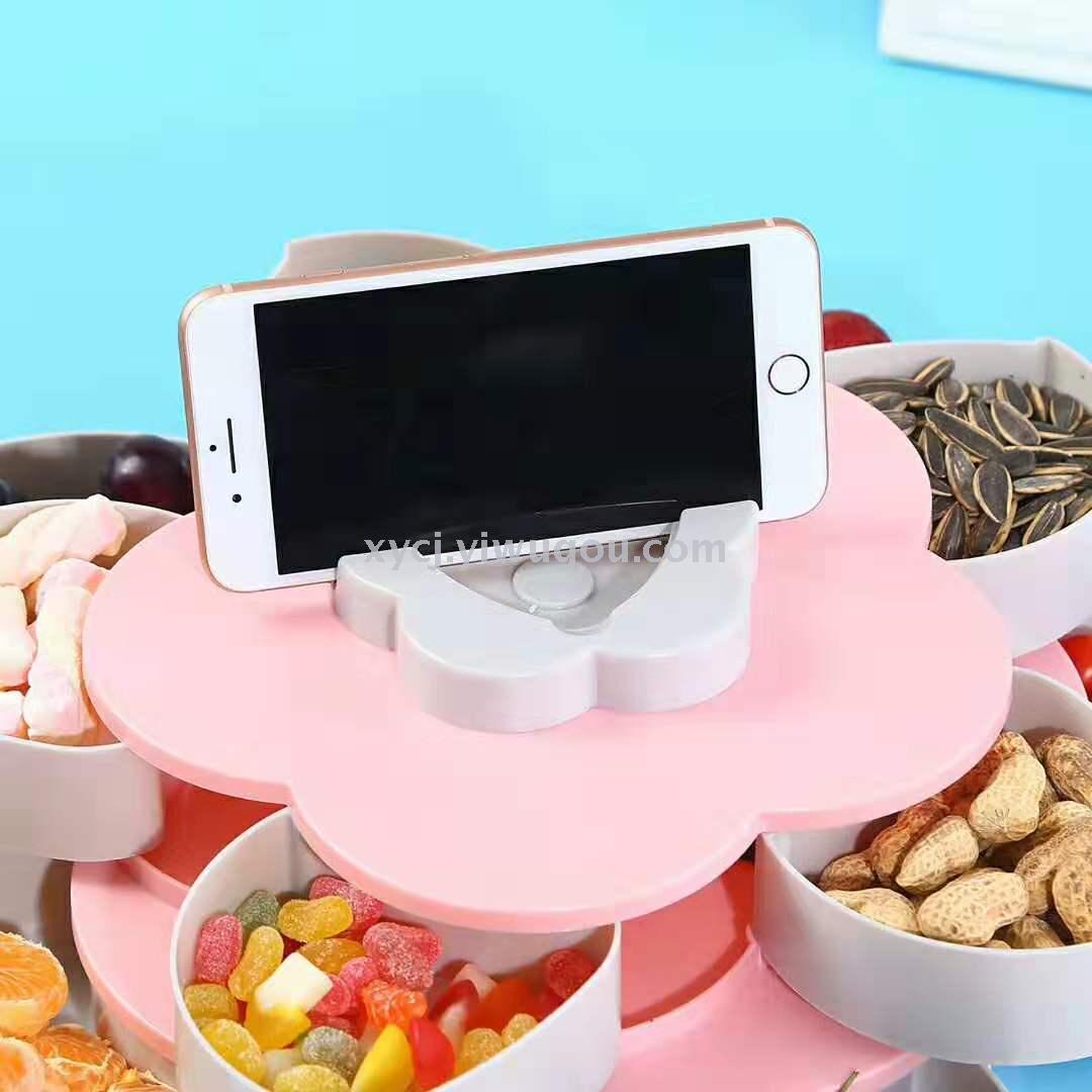 Double-layer rotating fruit platter Specification image