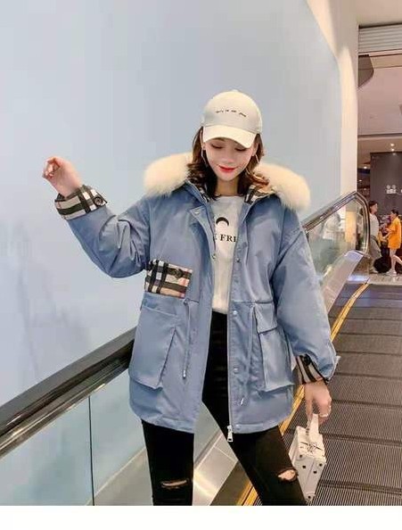 Off-season special sale: Women's short, oversized, 2019 new fox fur slimming, Korean style, trendy thickened jacket Item Picture