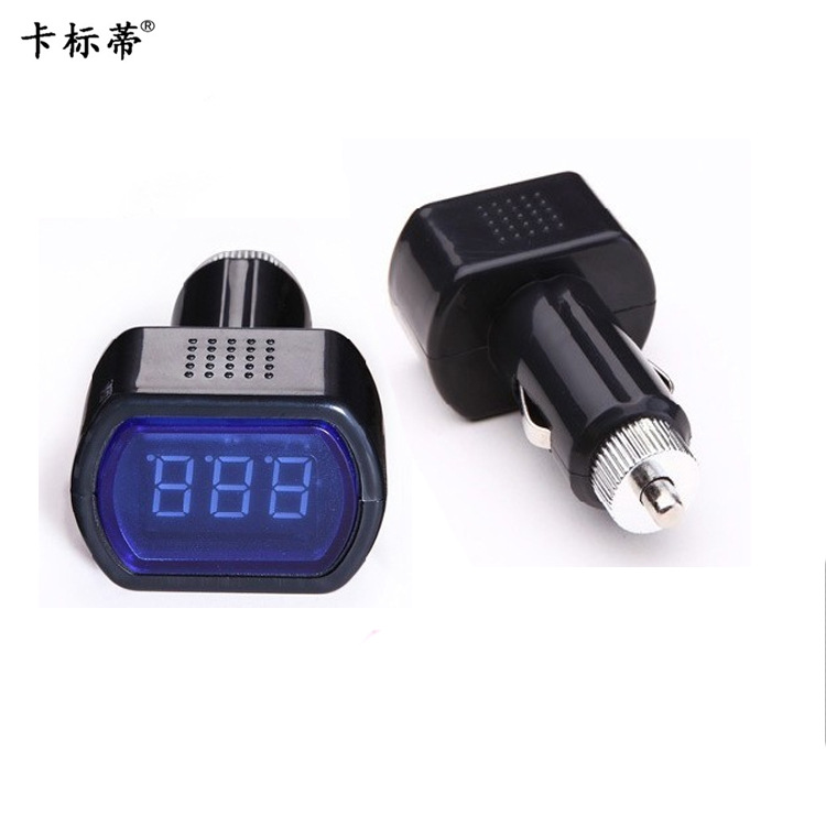 迷你车载电压表 数显电压计 多功能汽车压力表   LA-1121