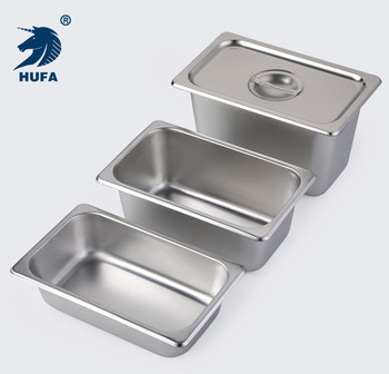 1/4 6.5cm factory price stainless steel food buffet GN pot metal food container food pot included pot details Picture