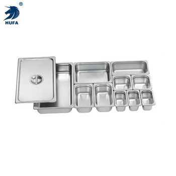 1/3 10 cm deep restaurant buffet food pot, American food storage container, stainless steel container pot Specification image