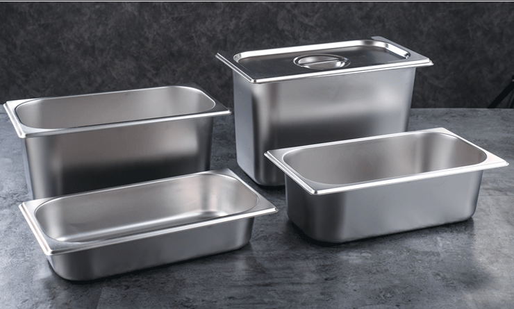 1/6 15 cm deep European-style food-grade stainless steel kitchen equipment GN pot Item Picture