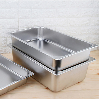 Customized 1/14 4cm deep high-quality self-service storage cabinet, American-style Guanggang pot, metal stainless steel food pot