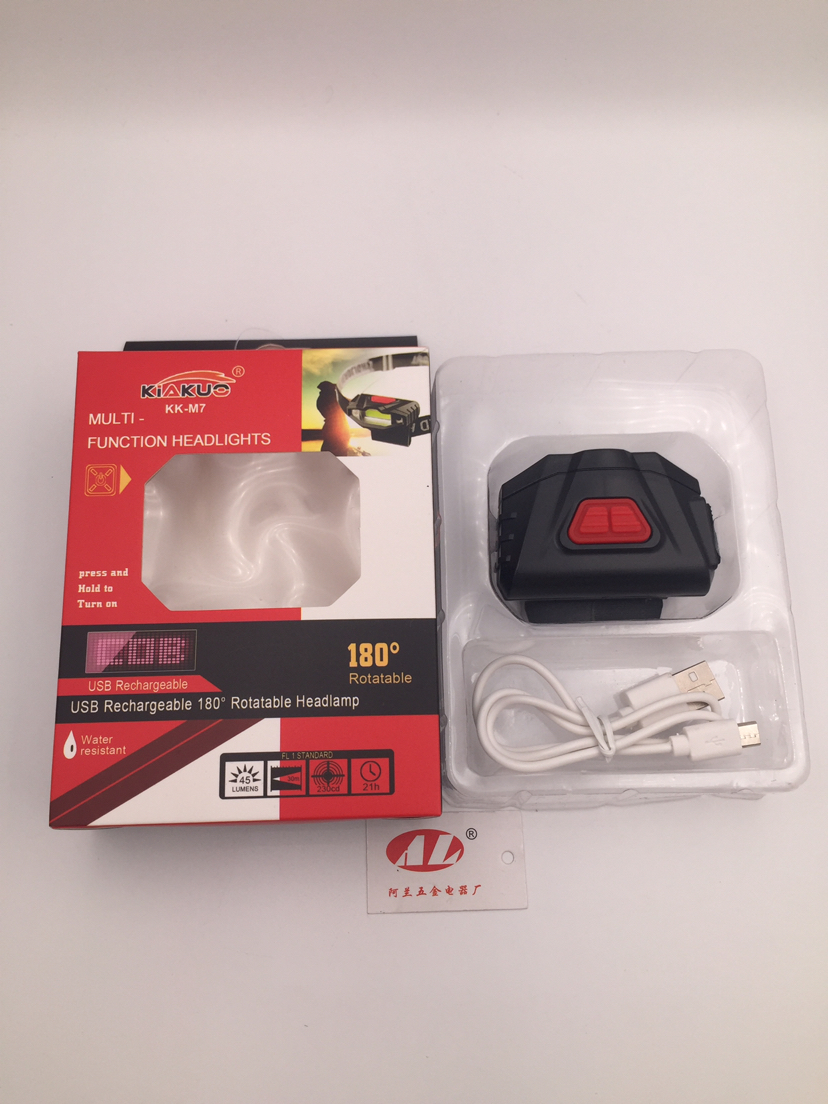 USB charging hat light Fishing Riding light COB lead rope headlight dual purpose