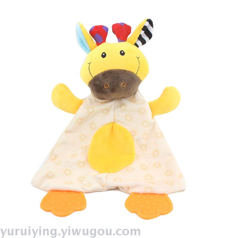 Baby teething pads, plush toys, early education baby rattle teething pads, emotional soothing toys for babies details Picture