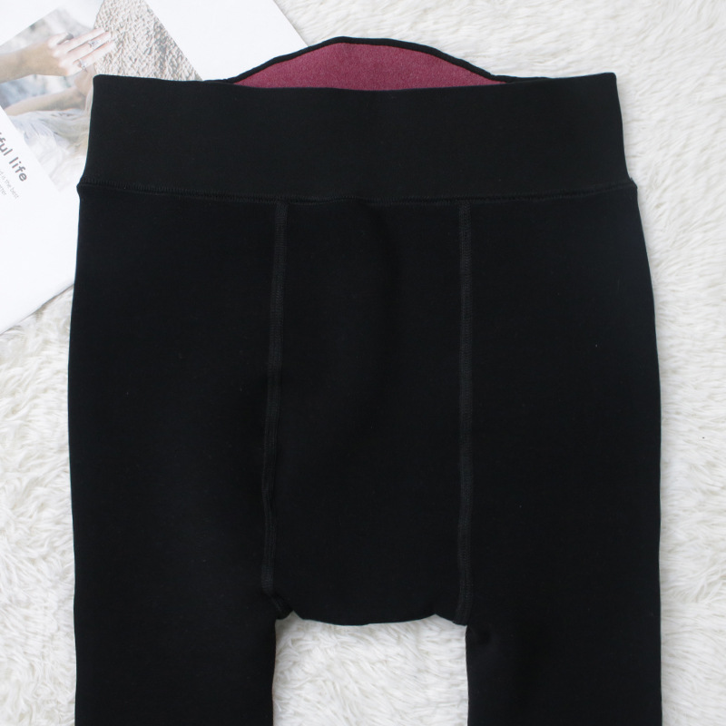 Base socks, rich sister pants, oversized and thickened autumn and winter warm pants, women's fat large-sized, fleece and thickened one-piece pants, base socks Application Scenario