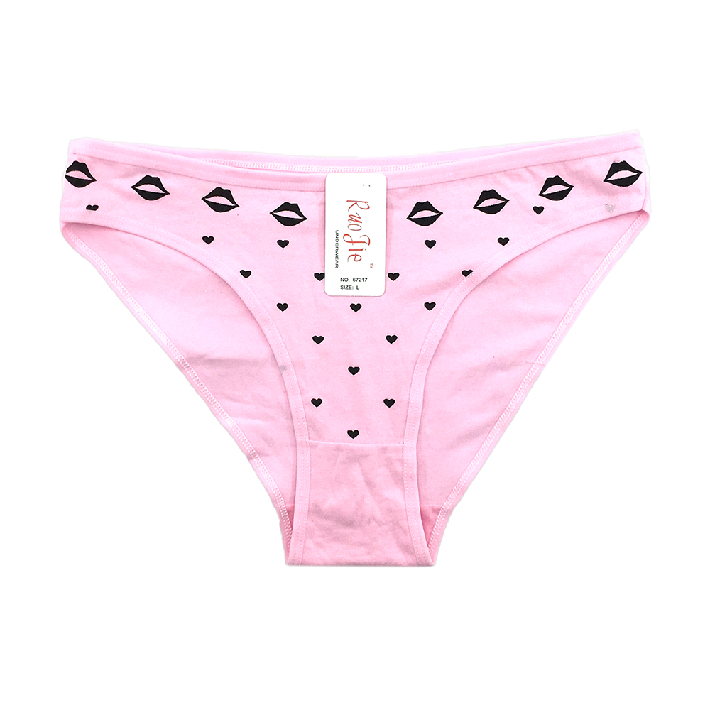 European code mixed color spot cotton printed ladies underwear export France Wenzhou customer OEM order underwear Application Scenario