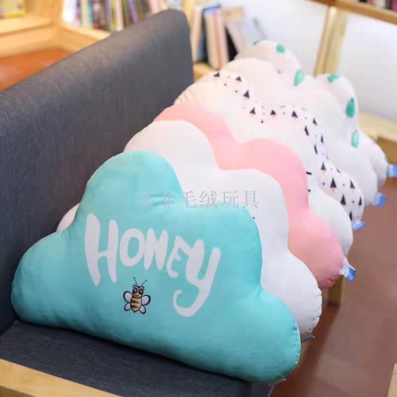 ins printed throw pillows, cloud throw pillows, sofa cushions, plush toys details Picture