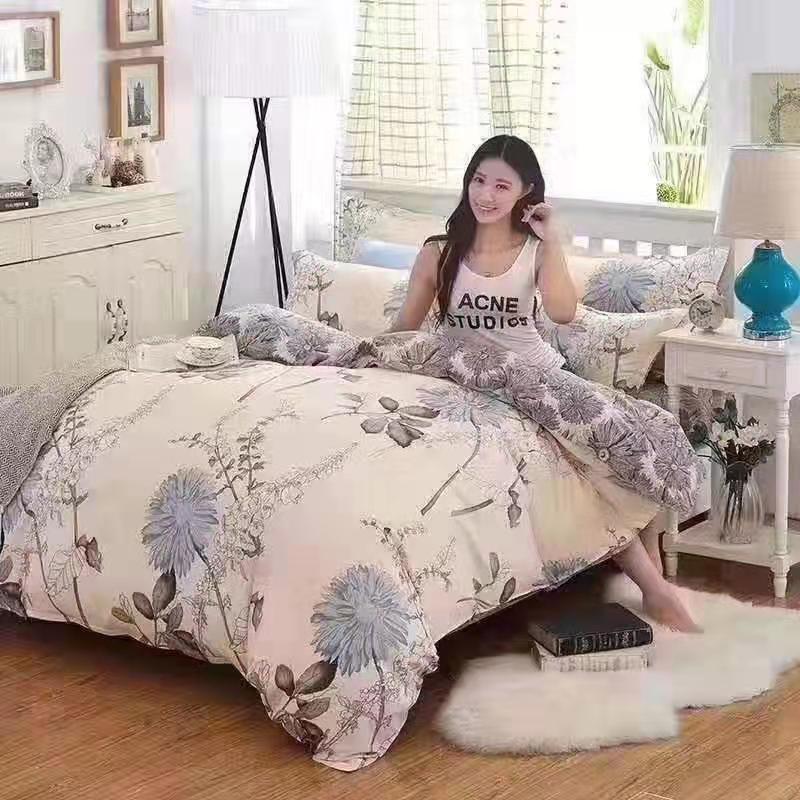 Factory wholesale printed and brushed aloe vera cotton ecological cotton four-piece set, 2 meters, 36 yuan for processing and customization Specification image