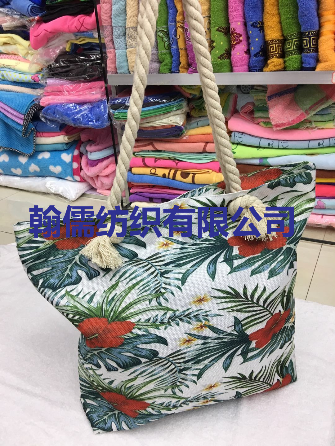 Factory direct sales of portable outdoor beach bath towels and travel canvas tote bags Specification image