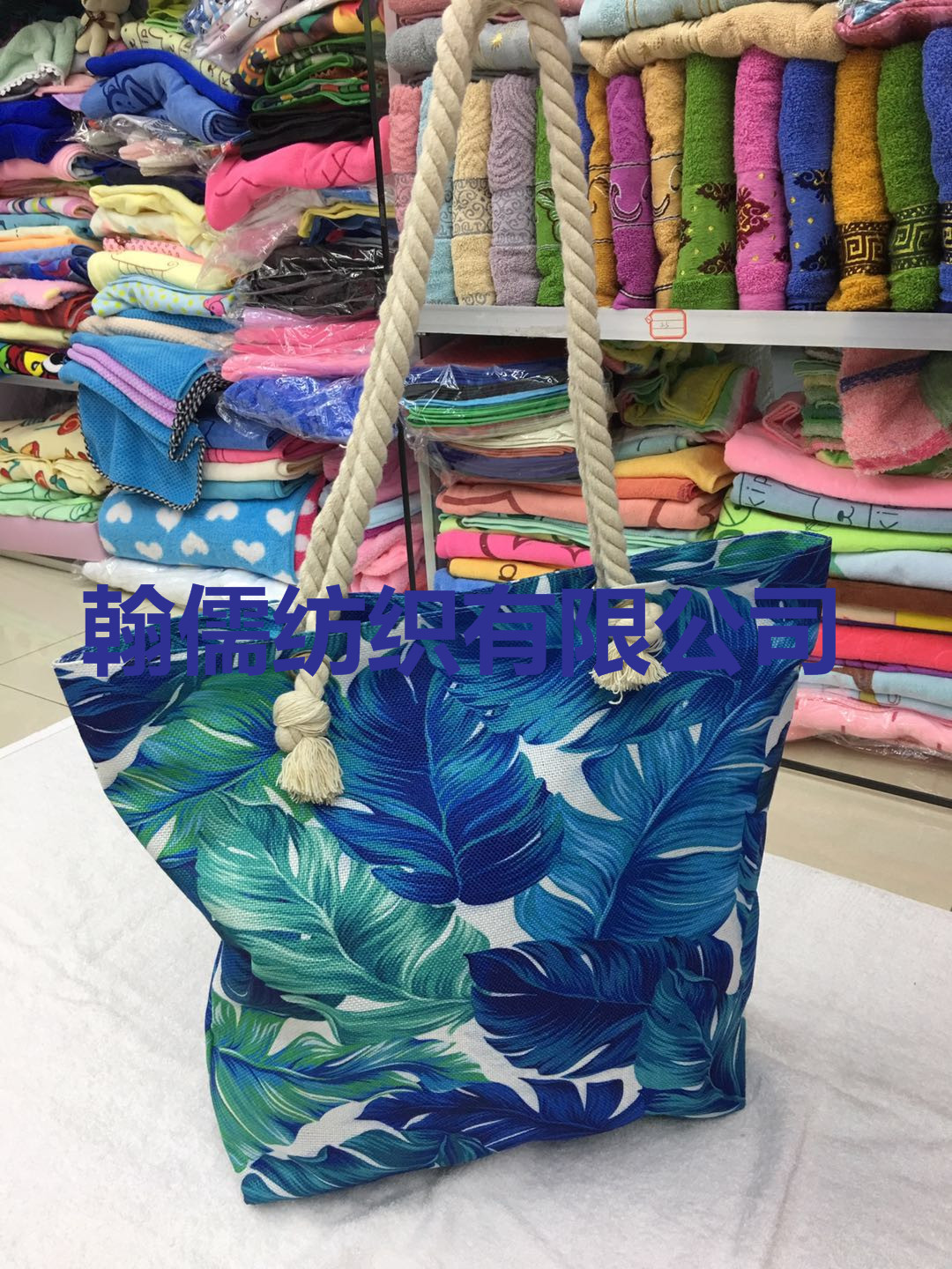 Factory direct sales of portable outdoor beach bath towels and travel canvas tote bags details Picture