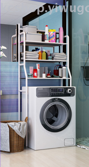 Bathroom, toilet storage rack, floor-standing washroom, no need for drilling, washing machine storage, toilet storage rack Item Picture