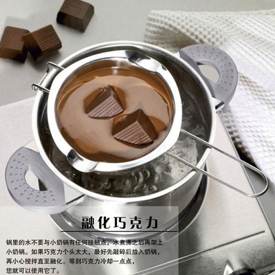 304 stainless steel chocolate melting pot baking tool, heating melting pot, heating melting bowl, heating pot and bowl details Picture