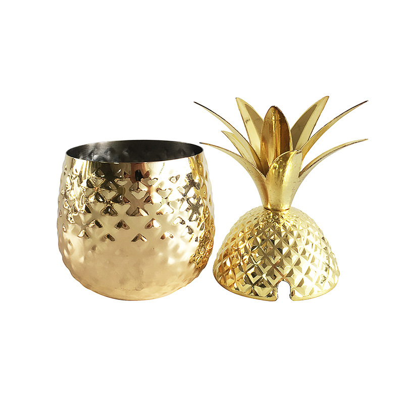 stainless steel cocktail pineapple cup drinking cup American bar wine glass Stainless steel pineapple cup Beer glass coffee cup stainless steel cup Application Scenario