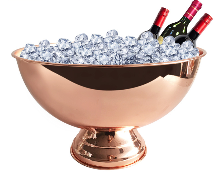 香槟碗champagne bucket 10L大号冰桶 红酒 啤酒冰桶ice bucket 不锈钢冰粒桶 红酒桶 酒吧用
