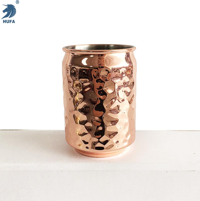 Stainless steel hammered aluminum can beer cup, creative rock-patterned cola can Application Scenario