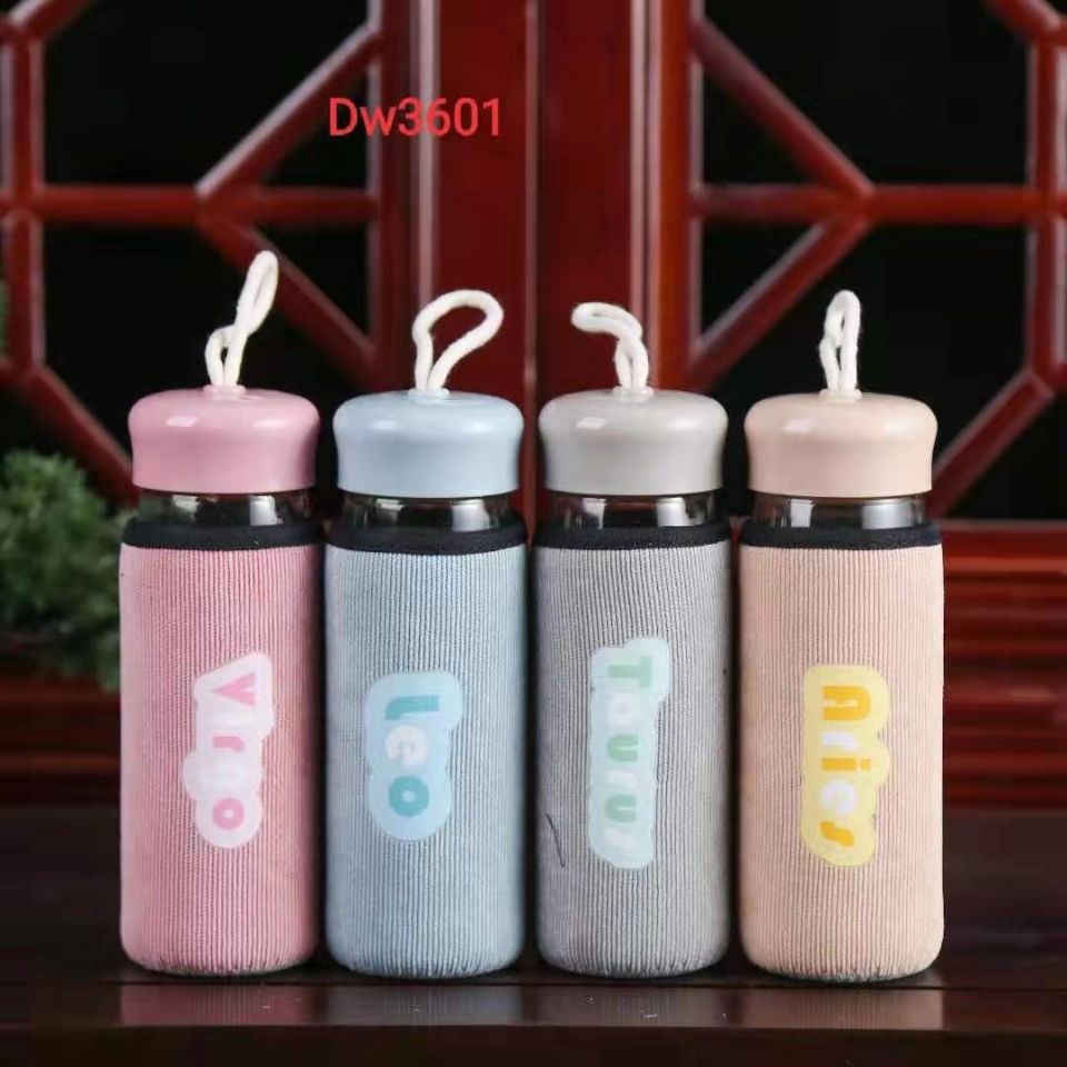 The new corduroy glass bottle can be customized with logo thumbnail