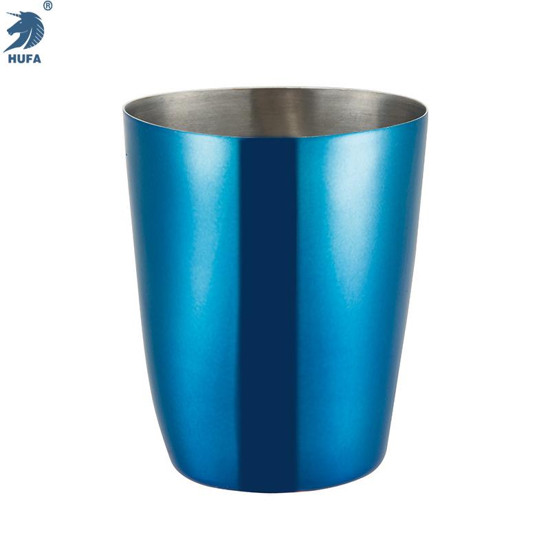 Stainless steel electroplated triangular spirits cup, bar cocktail cup, custom bar supplies, beer cup