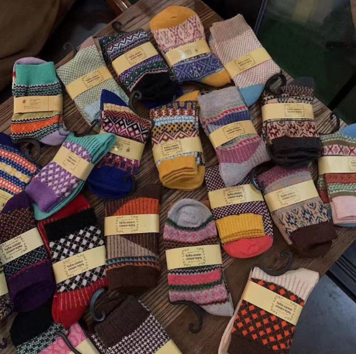 微商专供tutu羊毛袜10双混发