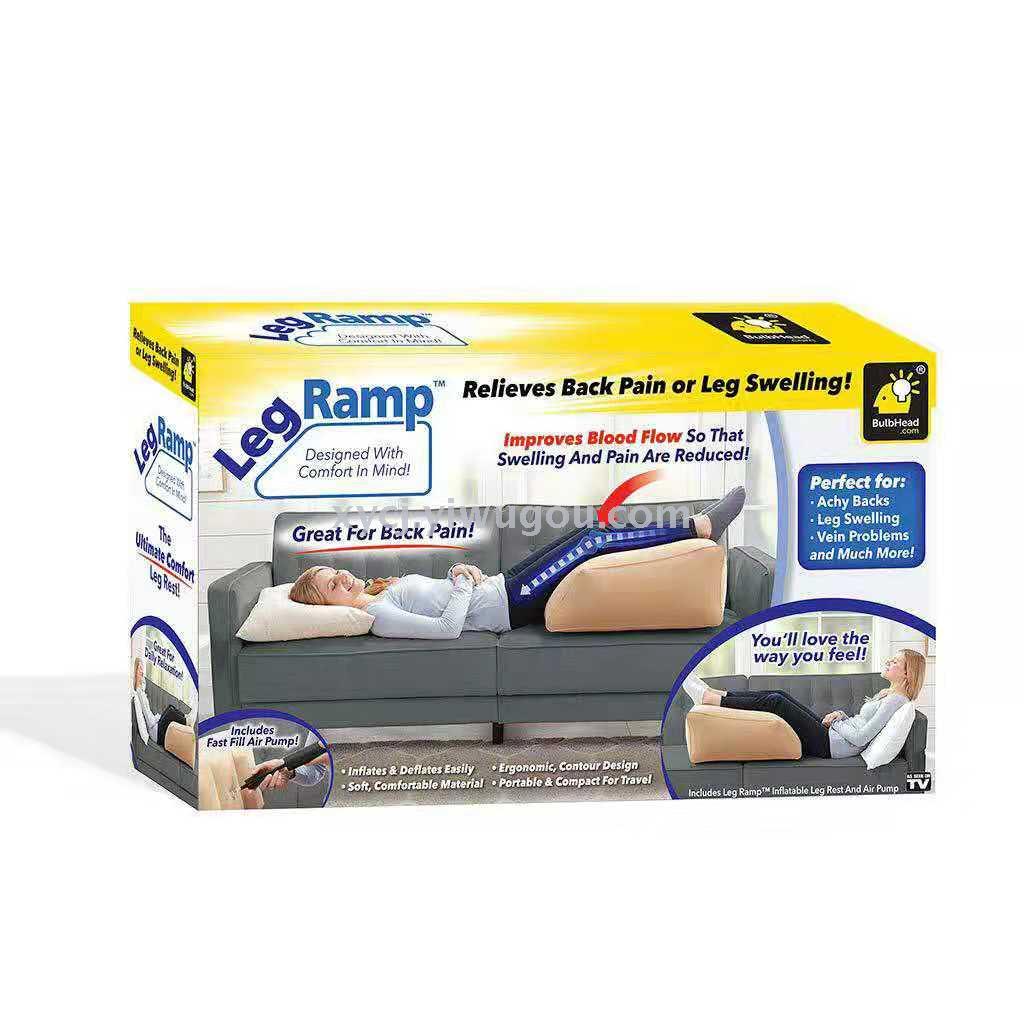 TV新品充气腿枕 Leg Ramp 便携式劳靠背枕塑形美腿斜坡枕