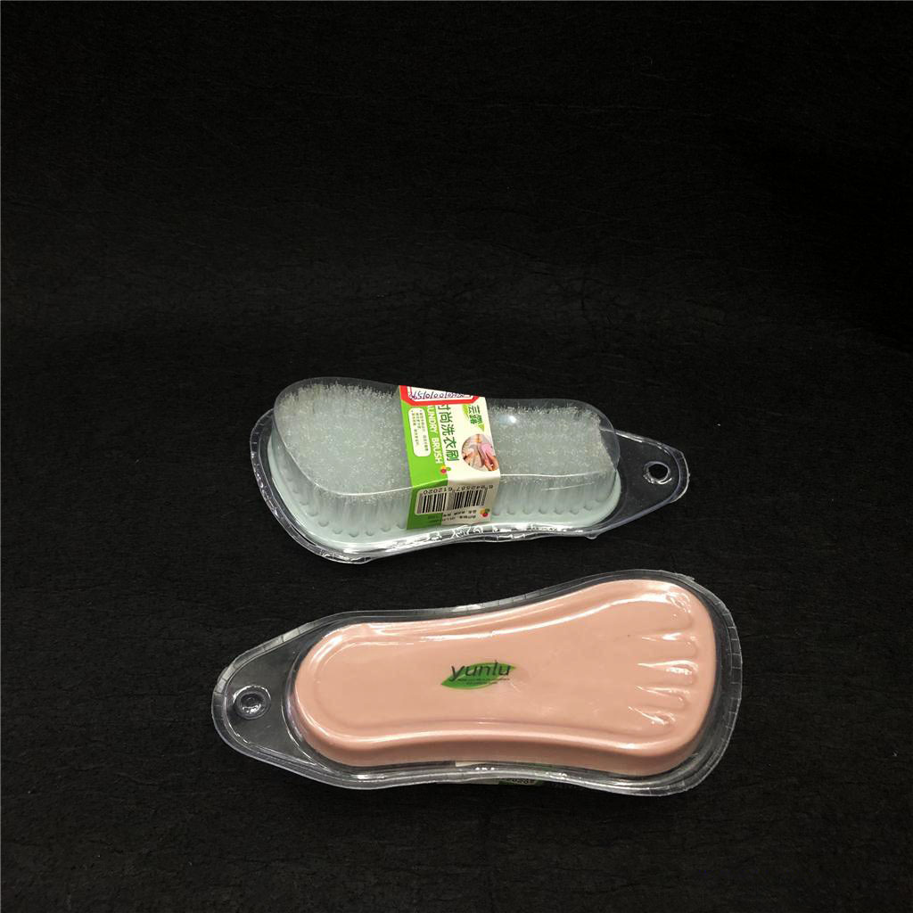 高档易握熨斗刷精致脚丫形洗衣刷方形椭圆形箭形洗衣刷RS-3874