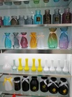 家居装饰玻璃插花瓶北欧风玻璃装饰彩色玻璃花瓶花艺玻璃瓶玻璃瓶