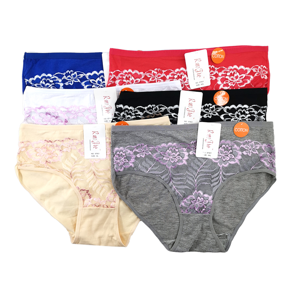 Embroidered XXXL plus Large cotton panties for women cheap Middle Eastern Iraqi women plus size panties Item Picture